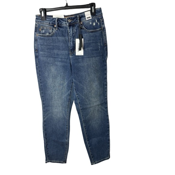 Judy Blue Denim - Judy Blue Slim Fit Jeans Womens 7/28 Blue Dark Wash High Rise Stretch Denim